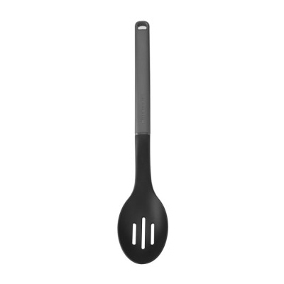 Ложка для сервіровки з прорізами KitchenAid Classic, 34 см, сірий (KHA004OHCHGG)