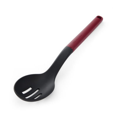 Ложка для сервіровки з прорізами KitchenAid Classic, 34 см, червоний (KHA004OHEREG)