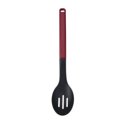 Ложка для сервіровки з прорізами KitchenAid Classic, 34 см, червоний (KHA004OHEREG)