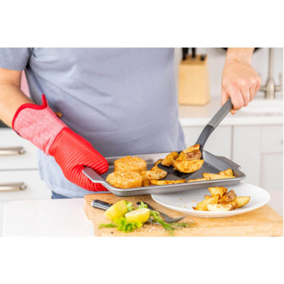 Лопатка з прорізами KitchenAid Classic, 34 см, сірий (KHA002OHCHGG)