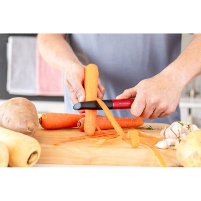 Овочечистка вертикальна KitchenAid Classic, 20 см, червоний (KHA112OHEREG)