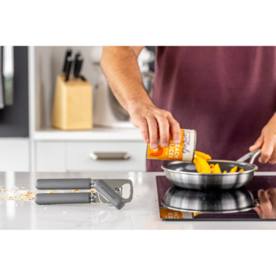 Відкривачка для банок і пляшок KitchenAid Classic, 20 см, сірий (KHA199OHCHGG)