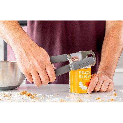 Відкривачка для банок і пляшок KitchenAid Classic, 20 см, сірий (KHA199OHCHGG)