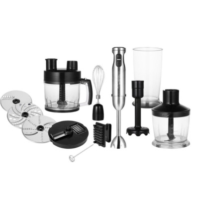 Блендер погружной Polaris PHB 1604AL CUBE Нержавеющая сталь/Черный