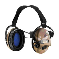 Активні навушники для стрільби Sordin Supreme Pro-X Neckband Multicam із заднім тримачем під шолом