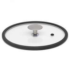 Кришка скляна з силіконовим обідком TVS Terra Italia 28 см (9465128003H901)
