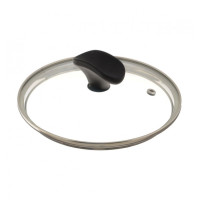 Крышка стеклянная с металлическим ободком TVS 22 см