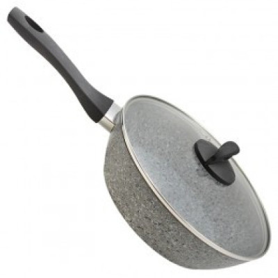 Сковорода глубокая с крышкой TVS Mineralia Eco Induction 26 см