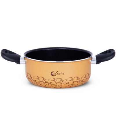Каструля без кришки TVS Sofia 24 см, жовта