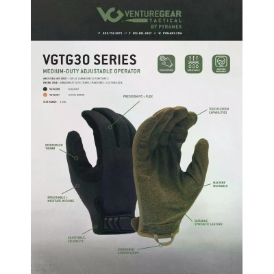 Перчатки Venture Gear Tactical VGTG30 Medium-Duty Coyote M
