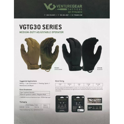 Перчатки Venture Gear Tactical VGTG30 Medium-Duty Coyote S