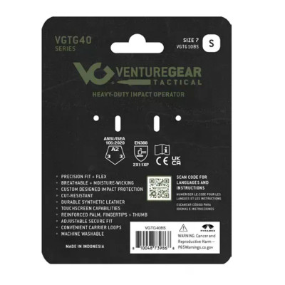 Рукавиці протиударні Venture Gear Tactical VGTG40 Heavy-Duty Coyote S