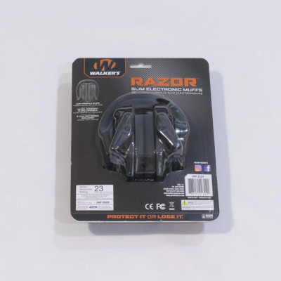 Активные наушники для стрельбы Walker's Razor Slim Black (blk)