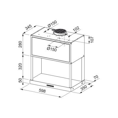 Витяжка FRANKE Maris FMA MODULAR F60 BK (335.0706.646)