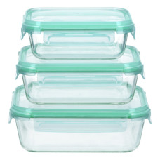 Набор контейнеров miFamilia Full wrapped collection для хранения, запекания, заморозки 650 мл, 1000 мл, 1500 мл, прямоугольные