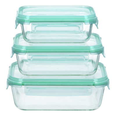 Набор контейнеров miFamilia Full wrapped collection для хранения, запекания, заморозки 650 мл, 1000 мл, 1500 мл, прямоугольные