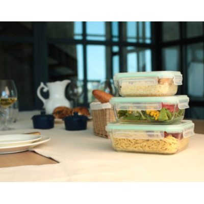 Набор контейнеров miFamilia Full wrapped collection для хранения, запекания, заморозки 650 мл, 1000 мл, 1500 мл, прямоугольные