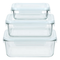 Набор контейнеров miFamilia Nested collection 3 шт, 400 мл, 1000 мл, 1600 мл, для хранения, запекания, заморозки, прямоугольные (6030-6079-6032)