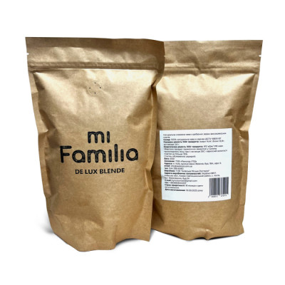 Кофе в зернах miFamilia kraft 0,5 кг