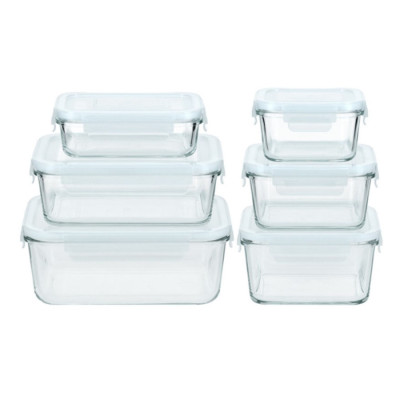 Набор контейнеров miFamilia Nested collection 6 шт, 400/450/750/2х1000/1600 мл, для хранения, запекания, заморозки.