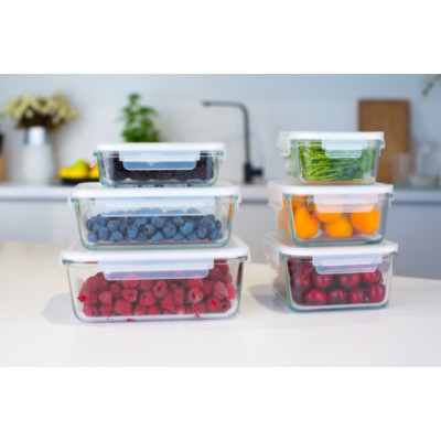 Набор контейнеров miFamilia Nested collection 6 шт, 400/450/750/2х1000/1600 мл, для хранения, запекания, заморозки.