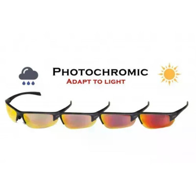 Окуляри фотохромні (захисні) Global Vision Hercules-7 Photochromic Anti-Fog (G-Tech™ red), фотохромні дзеркальні червоні