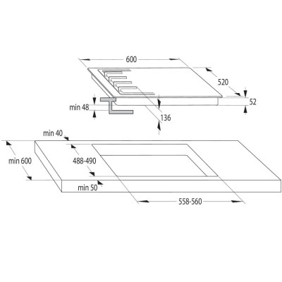 Варильна поверхня Gorenje GKTW642SYB