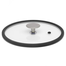 Кришка скляна з силіконовим обідком TVS Terra Italia 24 см (9465124003N601)