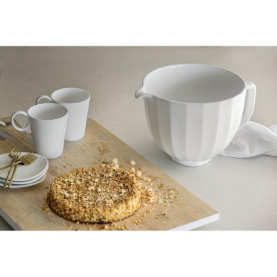 Чаша KitchenAid 4,7 л 5KSM2CB5PWS керамічна, з ручкою