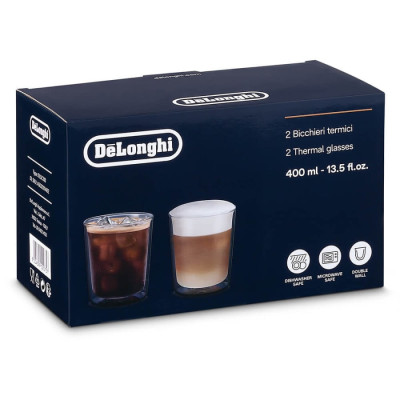 Набор термостаканов с двойными стенками Delonghi DLSC 318, 2х400 мл