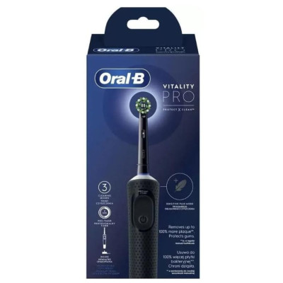 Зубна щітка Braun Oral-B Vitality D103.413.3 PRO Protect X Clean Cross Action EB50BRB Black