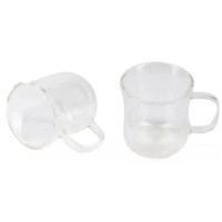 Набір склянних чашок Bergner Coffee & tea lovers, 230 мл, 2 шт (BG-20115-MM)