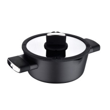 Каструля з кришкою Bergner Ion plus, 20 см, 2 л (BG-35910-BK)