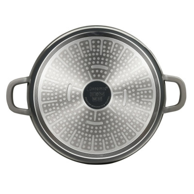 Каструля з кришкою Bergner Excalibur, сіра, 20 см, 2,2 л (BG-36100-GY)