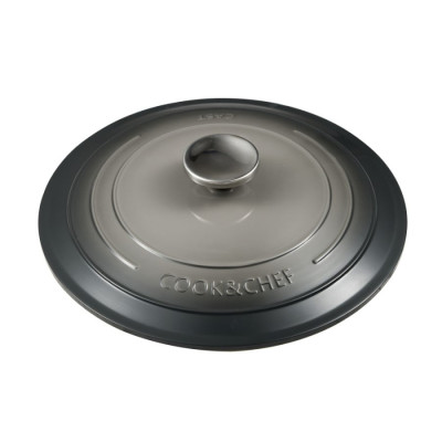 Каструля з кришкою Bergner Excalibur, сіра, 28 см, 5.8 л (BG-36102-GY)