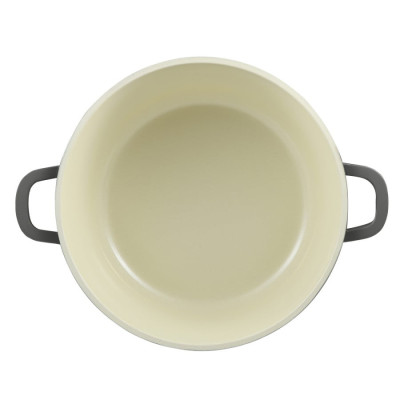 Каструля з кришкою Bergner Excalibur, сіра, 28 см, 5.8 л (BG-36102-GY)