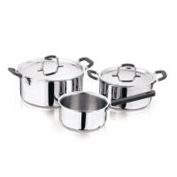 Набор посуды Bergner MasterPro Foodies collection, 2 кастрюли та ковш (BGEU-5539)