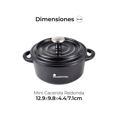 Форма для запікання MasterPro Foodies cook & share, 12,9X9,8 см, кругла (BGMP-10204)