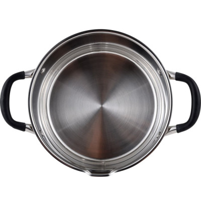 Каструля з кришкою Bergner MasterPro Foodies collection, 5 л (BGMP-1502-BK)