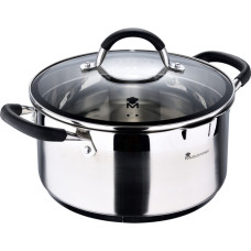 Каструля з кришкою Bergner MasterPro Foodies collection, 5 л (BGMP-1502-BK)