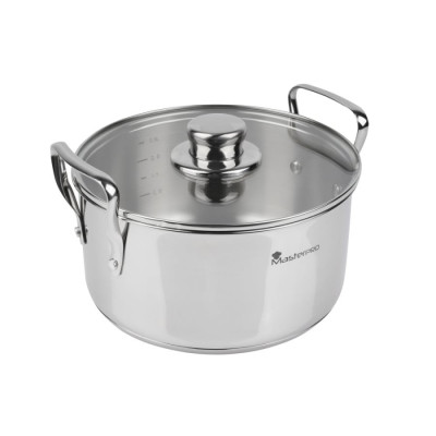 Набір каструль з кришками Bergner MasterPro Smart, 3,14/6,5/11,6 л, 6 предметів (BGMP-2145)