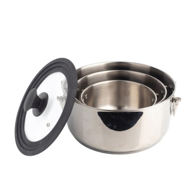 Набір каструль з універсальною кришкою Bergner MasterPro Foodies collection, 4 предмета (BGMP-2160)