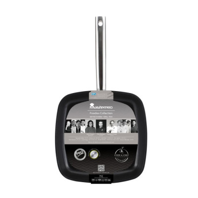 Сковорода гриль Bergner MasterPro Foodies collection, 28х28 см (BGMP-3510)