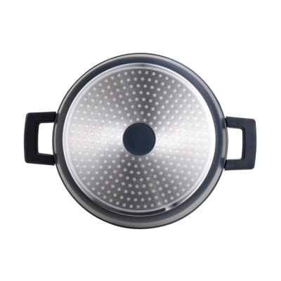Каструля з кришкою Bergner MasterPro Indigo, 28 см, 3 л (BGMP-7980)
