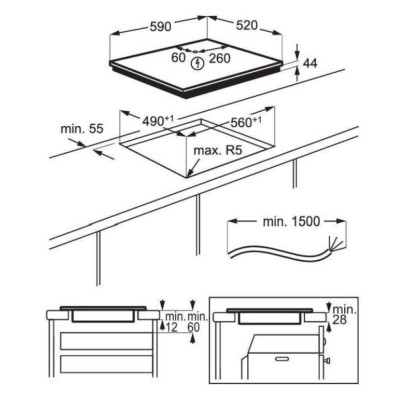 Варочная поверхность индукционная Electrolux CIV634