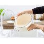 Каструля чавунна з кришкою KitchenAid, 22 см, 3,3 л, колір мигдальний крем (CC006056-001)