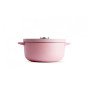 Каструля чавунна з кришкою KitchenAid, 22 см, 3,3 л, колір суха троянда (CC007430-001)