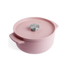 Каструля чавунна з кришкою KitchenAid, 22 см, 3,3 л, колір суха троянда (CC007430-001)