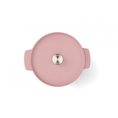 Каструля чавунна з кришкою KitchenAid, 26 см, 5,2 л, колір суха троянда (CC007431-001)
