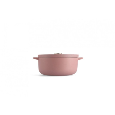 Каструля чавунна з кришкою KitchenAid, 26 см, 5,2 л, колір суха троянда (CC007431-001)